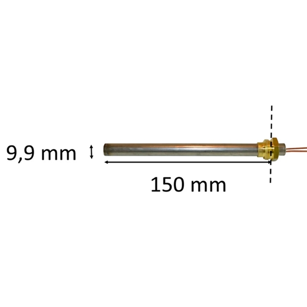 Gløderør pilleovn 300 watt